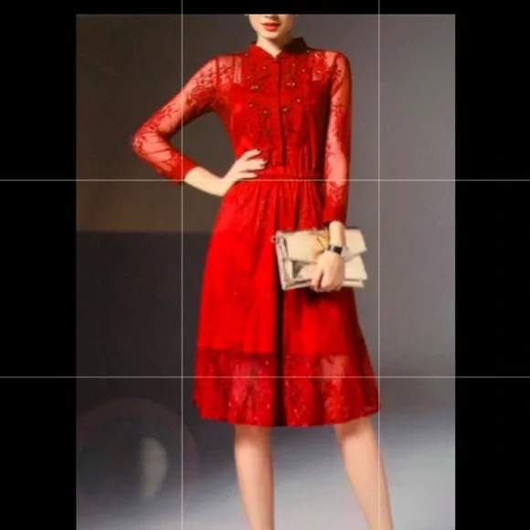 STYLEWE | Dresses | Stylewe Red Beaded Lace Cocktail Midi Dress Sz S | Poshmark STYLEWE | Dresses | Stylewe Red Beaded Lace Cocktail Midi Dress Sz S | Poshmark
